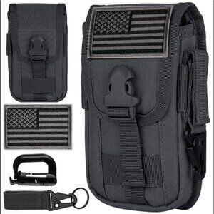 FLAPI Tactical Cell Phone Holster Pouch flag patch